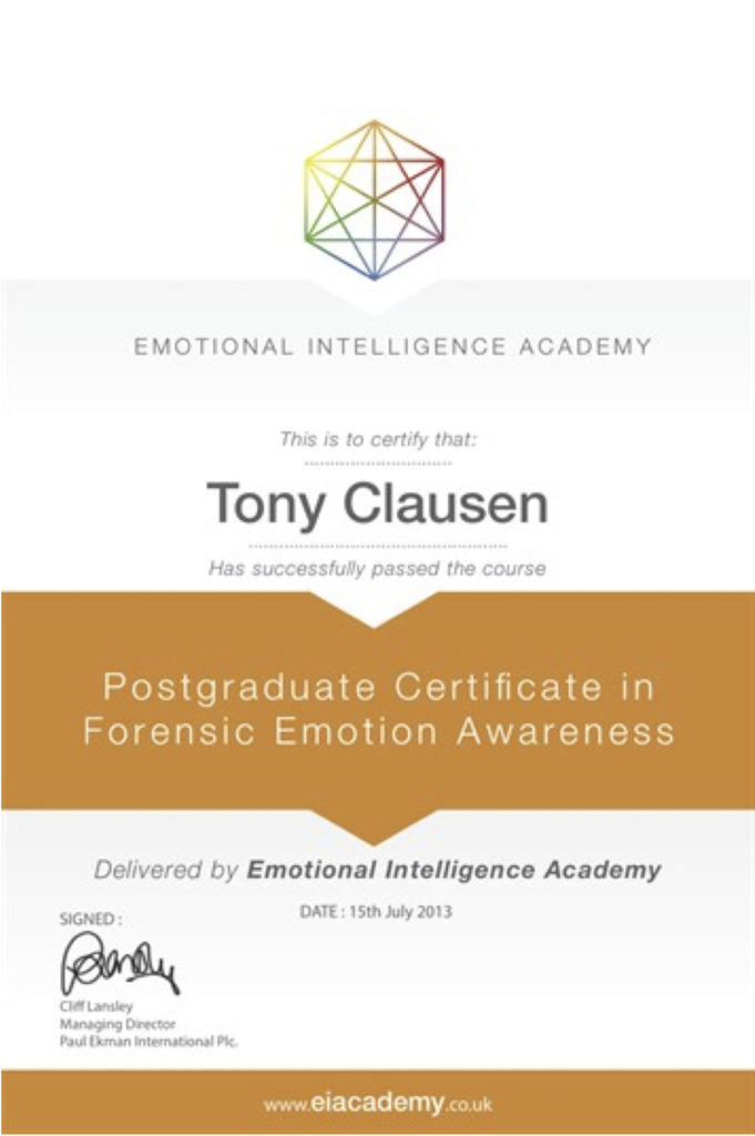 Postgraduate Diplom Tony Evald Clausen